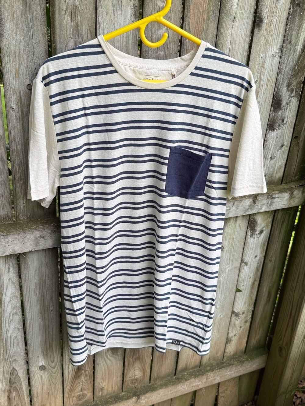 Rails NWT Valencia T-Shirt Maritime Stripe Canvas hemp organic cotton Breton M